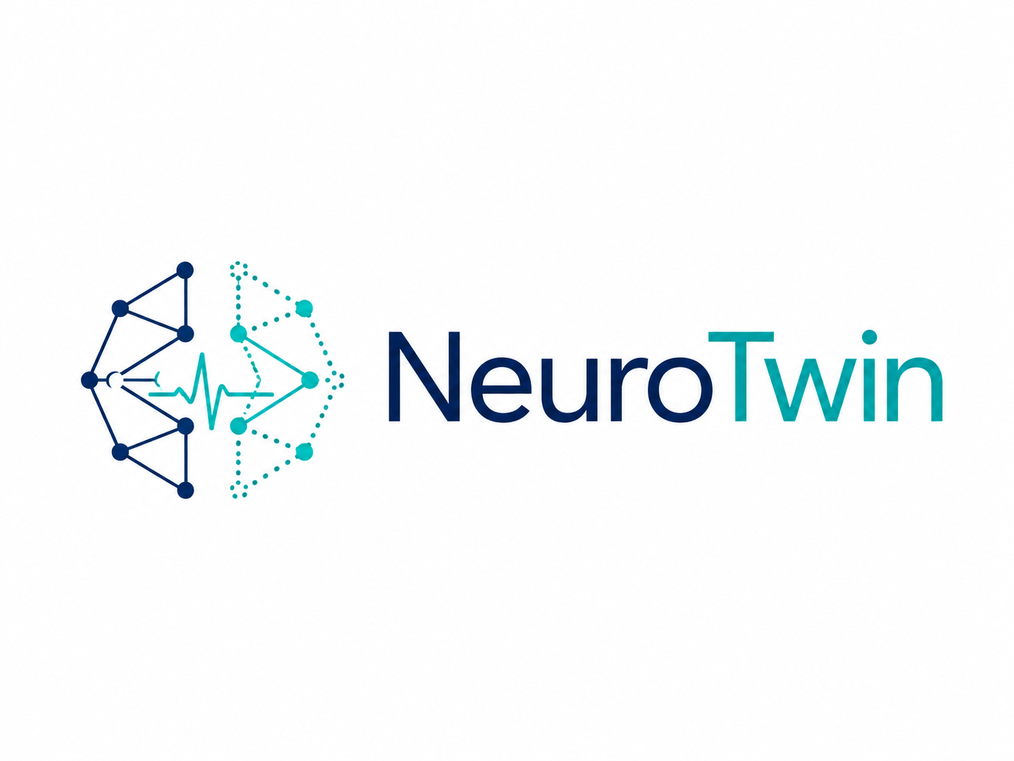 Abstract neural digital twin illustration showing patient-specific modeling, clinical data streams, and rehabilitation analytics